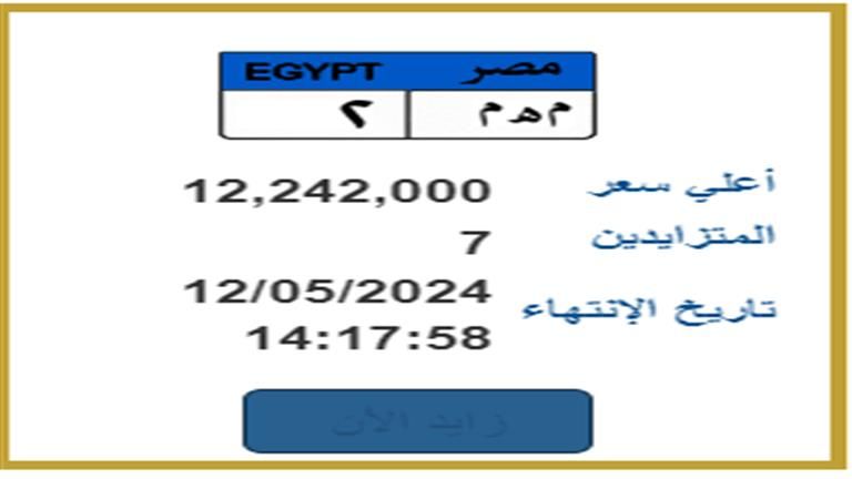 سعرها أكثر من 12 مليون.. ما قصة المزاد على لوحة سيارة باسم "مهم - 2"؟