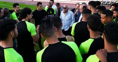 حسين لبيب والمندوه يؤازران الزمالك فى التدريب على ملعب أكاديمية بركان