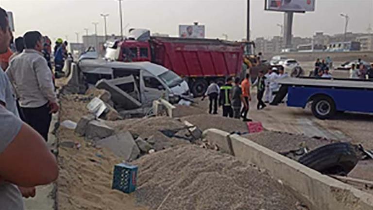 مصدر طبي يكشف تفاصيل حالات مصابي "دهس تريلا المنيب"