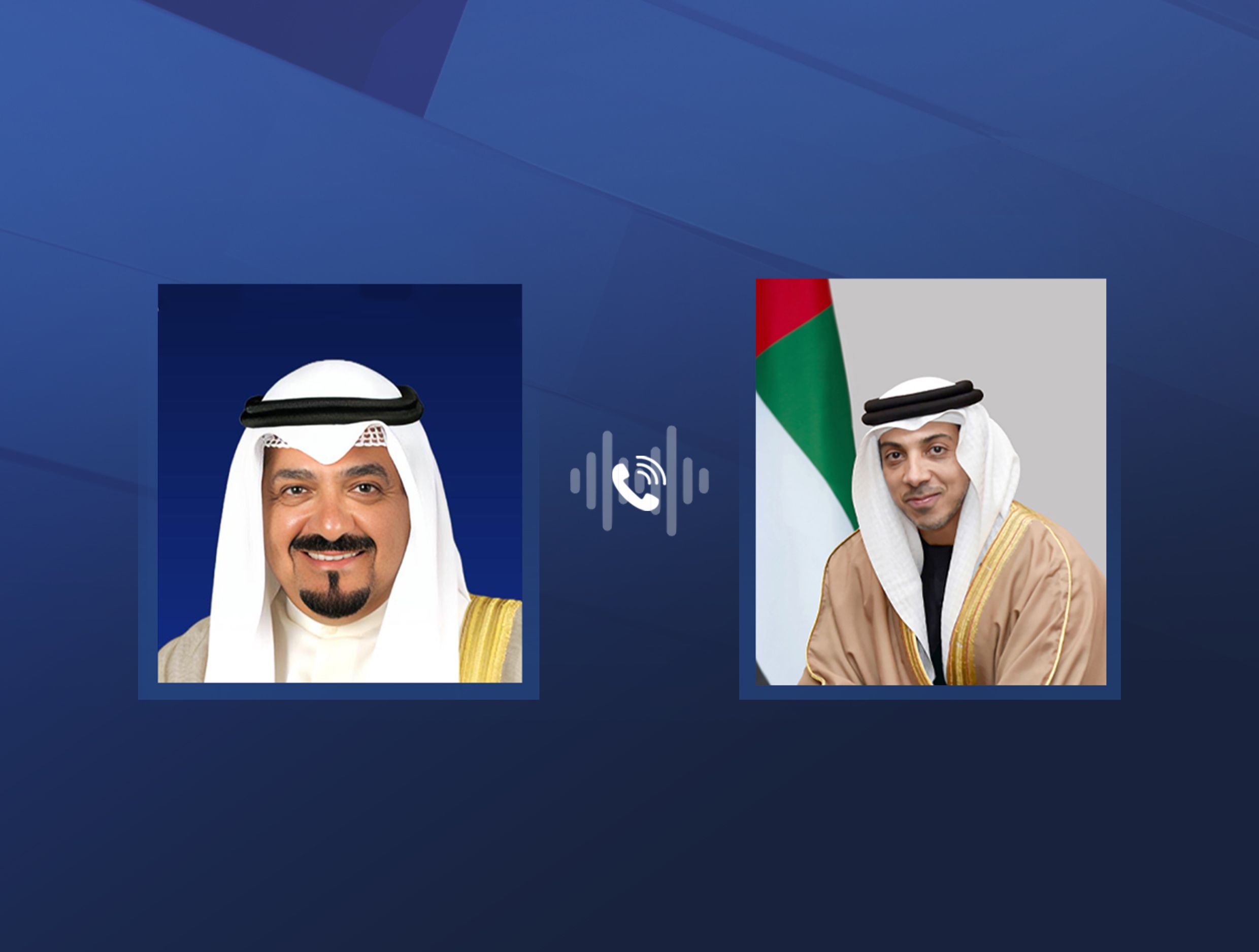 الامارات | منصور بن زايد يهنئ هاتفياً أحمد عبد الله الأحمد الصباح بتعيينه رئيساً للوزراء بالكويت