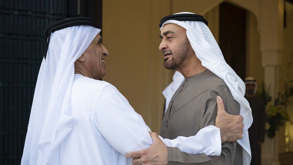 رئيس الدولة يستقبل حاكم رأس الخيمة