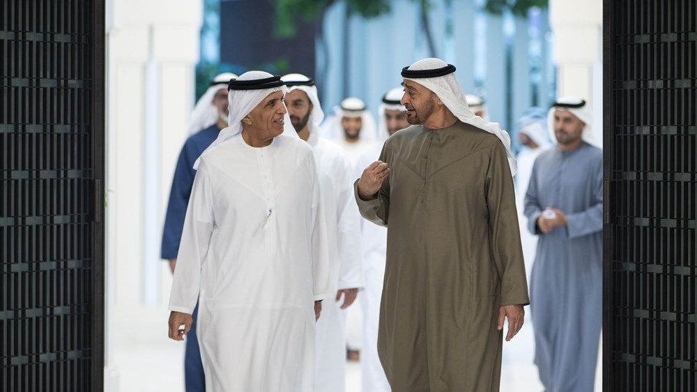 رئيس الدولة يستقبل حاكم رأس الخيمة