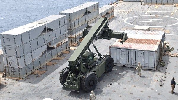 الجيش الأميركي: استكمال بناء رصيف عائم بساحل غزة