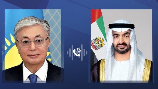 رئيس الدولة يجري اتصالاً مع رئيس كازاخستان