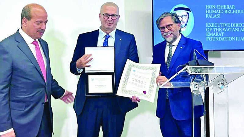 الامارات | برلمان البحر الأبيض المتوسط يكرم «وطني الإمارات»