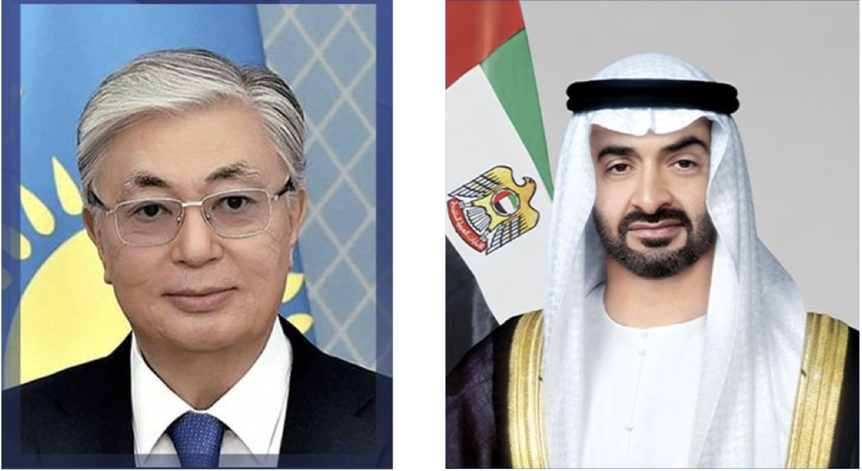 الامارات | رئيس الدولة يجري اتصالاً هاتفياً مع رئيس كازاخستان