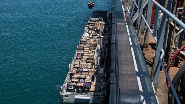 وصول مساعدات إماراتية بحراً إلى غزة بالتعاون مع الوكالة الأمريكية للتنمية الدولية