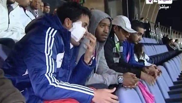 شيكابالا والونش يؤازران لاعبى الزمالك من المدرجات