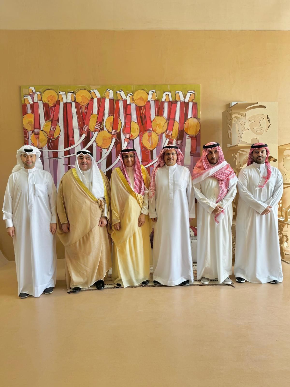 وفد المجلس الوطني الكويتى للثقافة والفنون يزور بينالي الدرعية