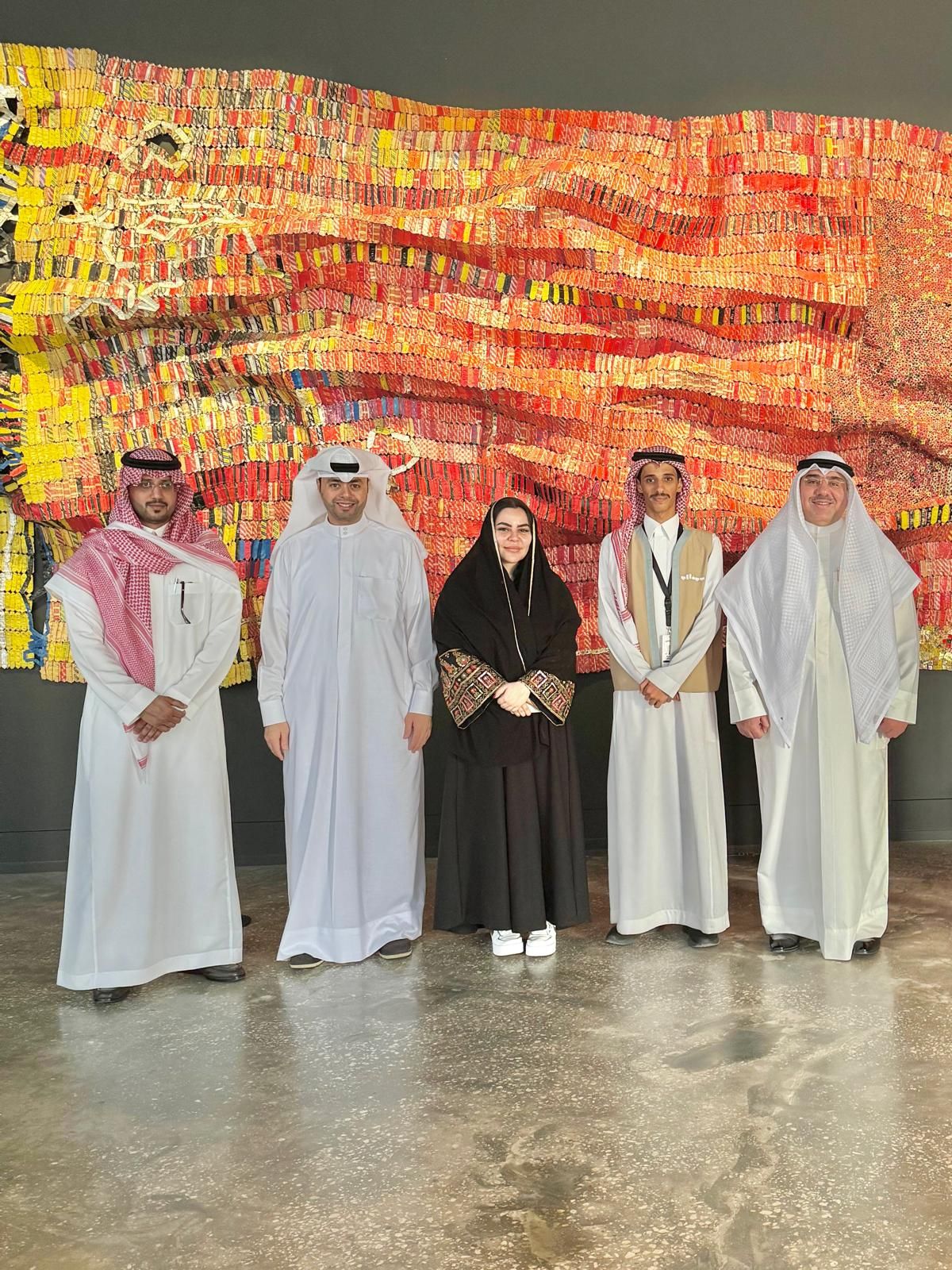 وفد المجلس الوطني الكويتى للثقافة والفنون يزور بينالي الدرعية
