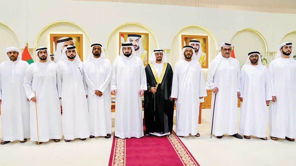 حمدان بن محمد وأحمد بن محمد يحضران أفراح المروشد