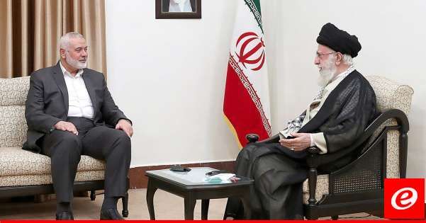 خامنئي خلال استقباله هنية: سيتحقق الوعد الإلهي بالقضاء على الكيان الصهيوني