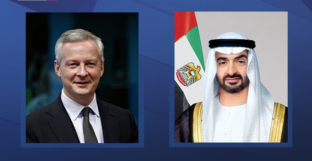الامارات | رئيس الدولة يبحث مع وزير الاقتصاد والمالية الفرنسي علاقات البلدين
