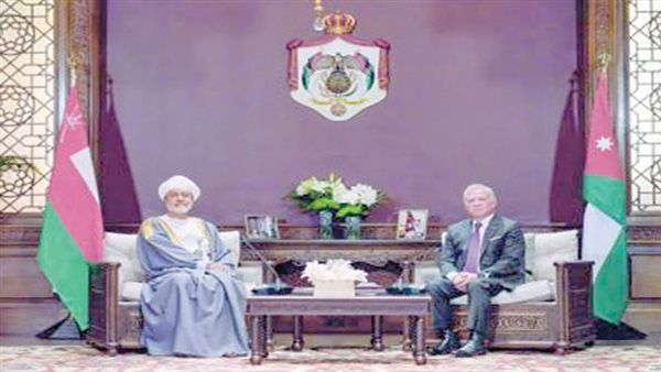 القضية الفلسطينية المحور الأساسى فى مباحثات السلطان هيثم بن طارق مع الملك عبدالله الثانى وفلسطين حاضرة دوماً فى وجدان سلطان عُمان