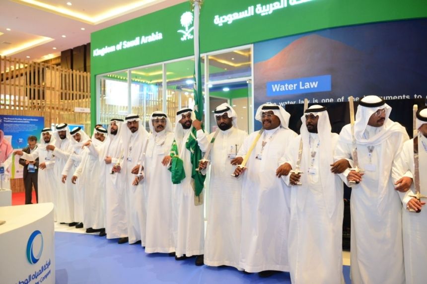 المعرض السعودي في المنتدى العالمي للمياه يحظى بإشادة الزوار والمهتمين