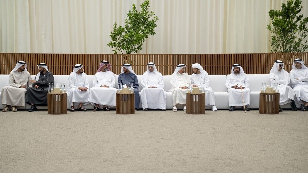 حاكما عجمان والفجيرة يقدمان واجب العزاء في حمد الخييلي