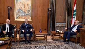 بري التقى السفير البابوي وسفير البوسنة والهرسك وعرض معهما المستجدات والعلاقات الثنائية