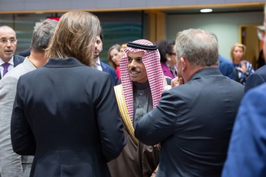 وفد اللجنة الوزارية المكلف يبحث أوضاع غزة مع مجلس الشؤون الخارجية بالاتحاد الأوروبي