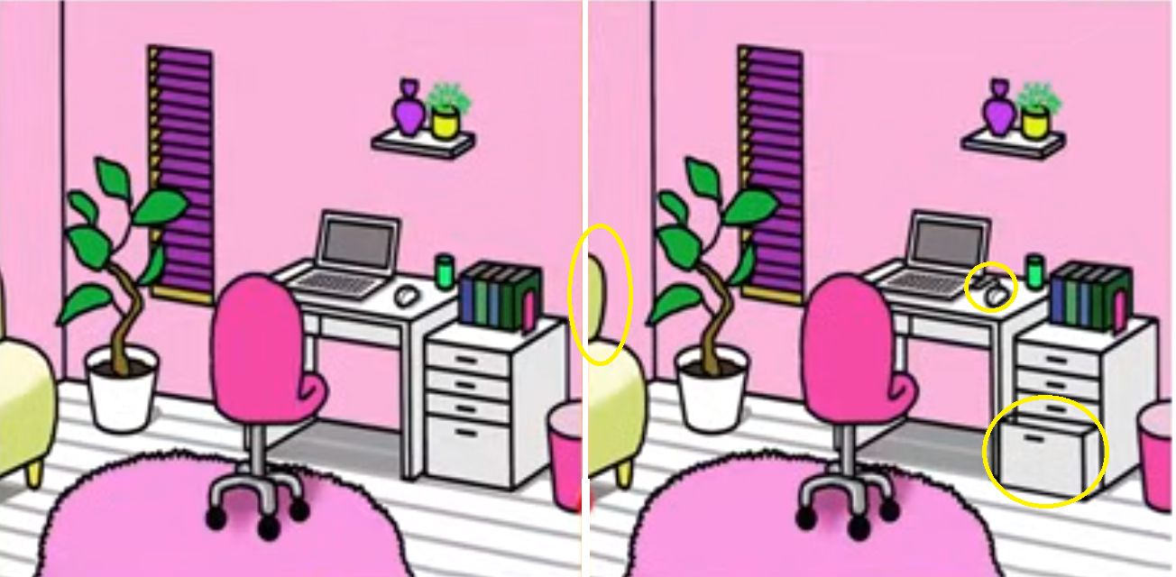 اختبر حدة بصرك وتركيزك واكتشف 3 اختلافات بين الصورتين خلال 10 ثواني