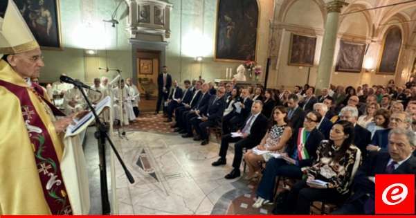 الراعي ترأس قداسا في رعية مار شربل- فلورانس: لا نستطيع أن نعيش من دون ثقافة ورسالة نحملها كمسيحيين