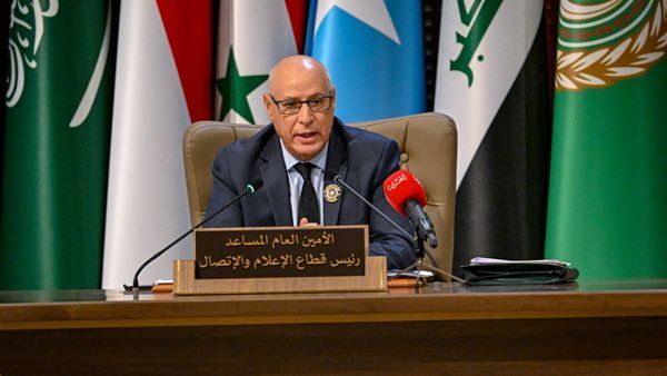 السفير خطابي يؤكد أهمية الدعم الإعلامى للقضية الفلسطينية تزامنا مع التداعيات الكارثية للعدوان الاسرائيلى