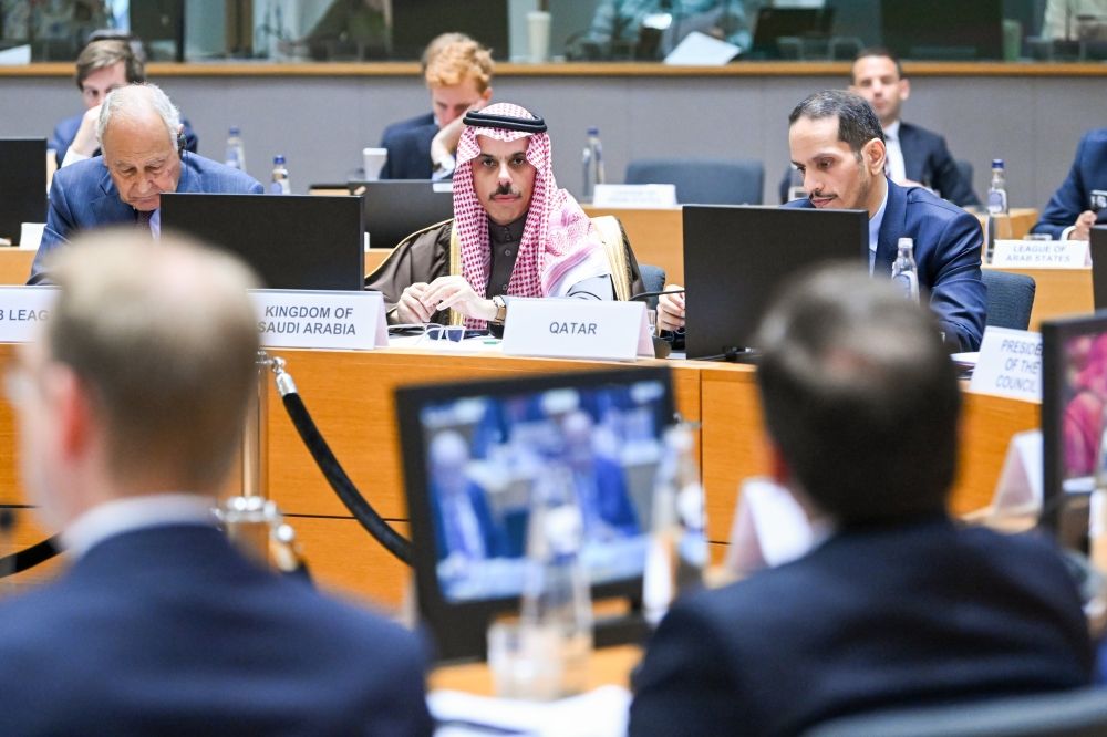 وفد اللجنة الوزارية المكلف يبحث أوضاع غزة مع مجلس الشؤون الخارجية بالاتحاد الأوروبي