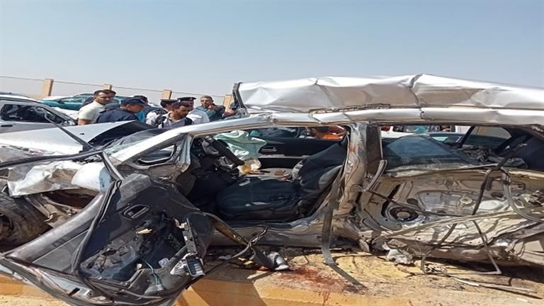 3 جثث ومصابان في حادث مروع بالجيزة