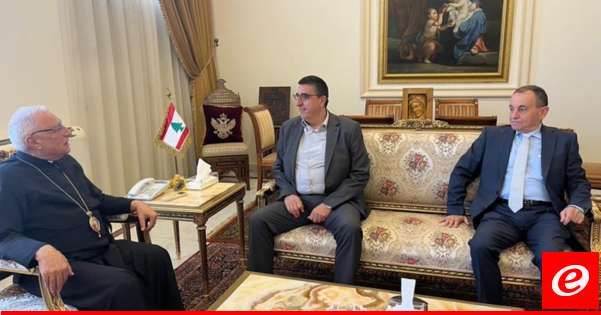 حجار التقى البطريرك العبسي وبحث معه الأوضاع الراهنة في لبنان