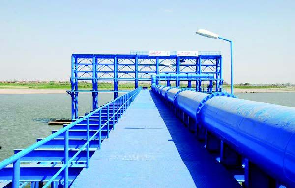 بدء الضخ التجريبي لمحطة مياه المنارة