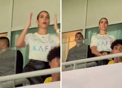 شاهد.. ردة فعل جورجينا لحظة ضياع ضربة الجزاء الأخيرة للنصر وخسارته كأس الملك وبكاء رونالدو