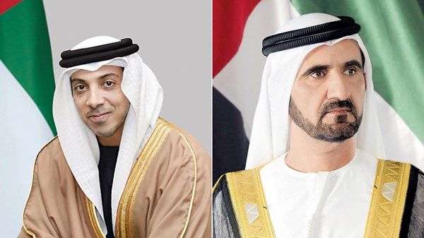 محمد بن راشد ومنصور بن زايد يهنئان الشيخ صباح خالد الحمد بتعيينه ولياً للعهد بدولة الكويت