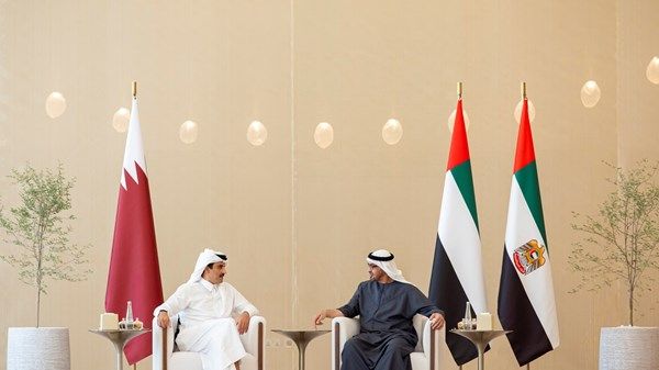 رئيس الدولة وأمير قطر يبحثان العلاقات الأخوية والمستجدات في المنطقة
