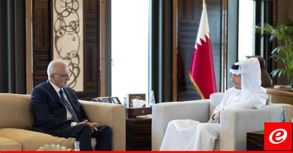 علي حسن خليل بحث مع رئيس الوزراء القطري آخر التطورات في لبنان ومستجدات الأوضاع في المنطقة