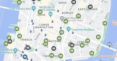 تكنولوجيا: خريطة الـ 1000 حمام.. خرائط جوجل تعرض أماكن المراحيض العامة فى نيويورك