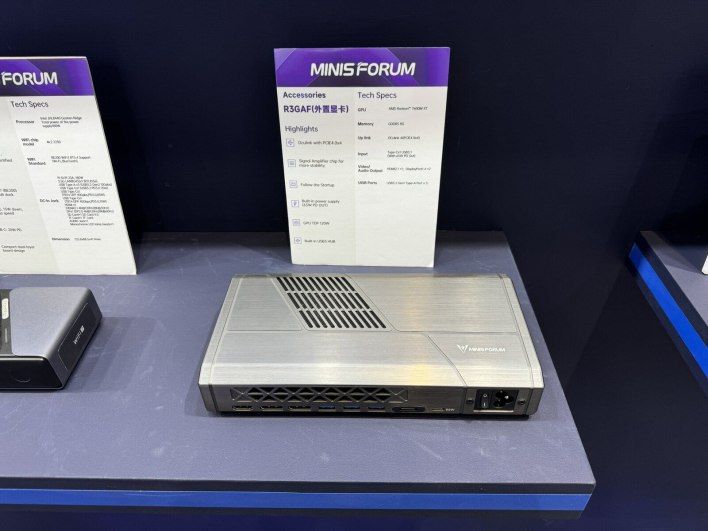 تكنولوجيا: ‏Minisforum تكشف عن معالج الرسومات الخارجي R3GAF المبني على Radeon 7600M XT