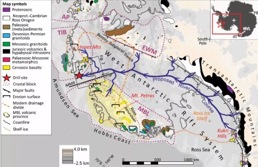 تكنولوجيا: اكتشاف نهر مفقود طوله 900 ميل في القارة القطبية الجنوبية.. بعد 34 مليون سنة
