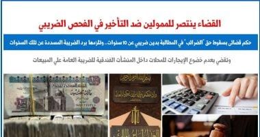 القضاء ينتصر للممولين ضد التأخير فى الفحص الضريبى بـ3 مبادئ.. برلمانى