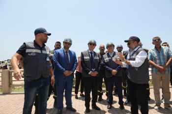 خطار شارك بوضع الحجر الأساس للمركز البرّي للدفاع المدني بعمشيت وتسلّم آلية إسعاف هبة لمركز جبيل