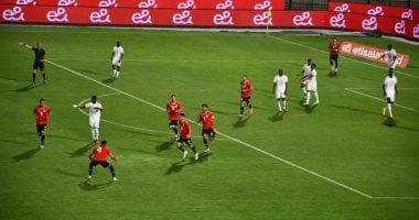 المنتخب الأولمبى يتقدم على كوت ديفوار بثنائية محمود صابر في الشوط الأول