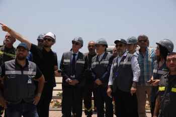 خطار شارك بوضع الحجر الأساس للمركز البرّي للدفاع المدني بعمشيت وتسلّم آلية إسعاف هبة لمركز جبيل