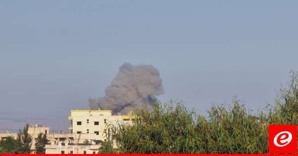 الطيران الحربي الاسرائيلي اغار مستهدفاً بلدة عيترون بصاروخين احدهما لم ينفجر