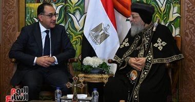 البابا تواضروس الثانى يهنئ رئيس الوزراء بعيد الأضحى المبارك