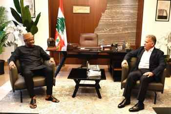 ابراهيم استقبل القائم بأعمال دولة نيجيريا وهنأ السفير الروسي بالعيد الوطني لجمهورية روسيا