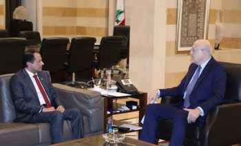 ميقاتي عرض الاوضاع العامة مع سفير قطر وبريطانيا واستقبل زوارا