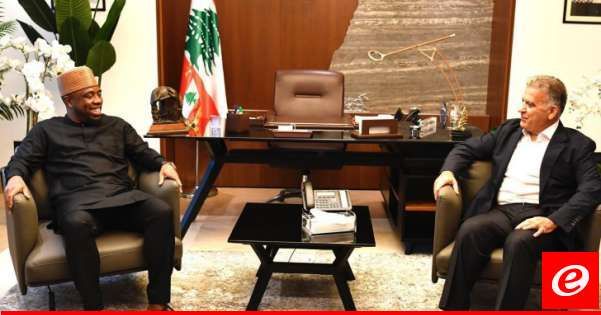 ابراهيم استقبل القائم بأعمال دولة نيجيريا وهنأ السفير الروسي بالعيد الوطني لجمهورية روسيا