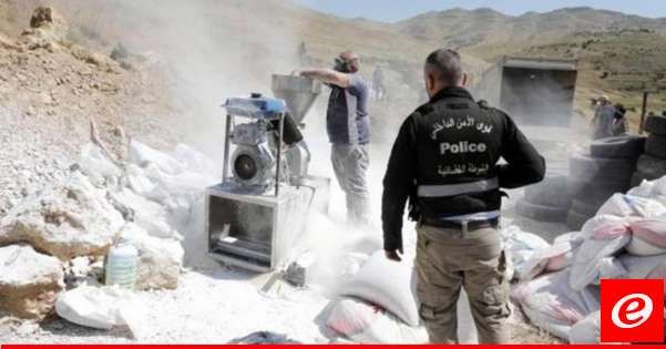 تلف كمّيّة من المخدّرات المضبوطة من قبل مكتب المكافحة الاقليمي في زحلة