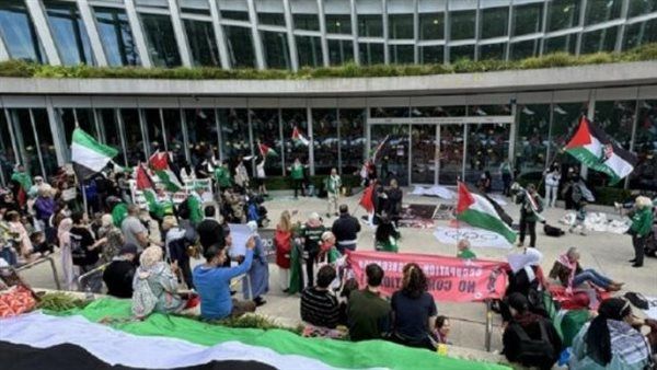 المئات في سويسرا يطالبون بمنع إسرائيل من المشاركة بأولمبياد باريس 2024