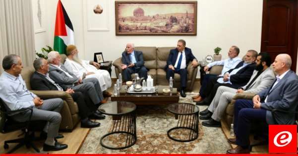 الأحمد التقي وفدًا من "عصبة الأنصار" وتأكيد الحفاظ على الأمن والاستقرار بمخيم عين الحلوة