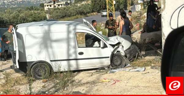 جريحان جراء انحراف سيارتهما على طريق الضنية- طرابلس محلة البياض