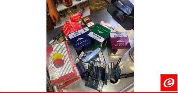 "الريجي" ضبطت منتجات تبغية مهرّبة ومزوّرة في الحمراء والجناح والرملة البيضاء